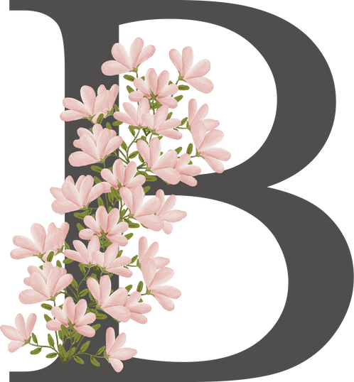 Alphabet Letter Flower
